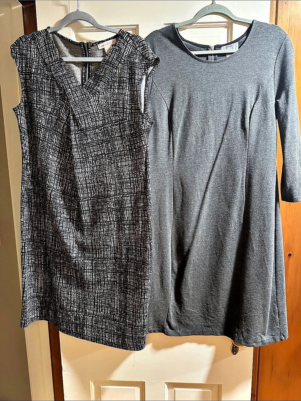 Liz Claiborne Two-Dress Lot Black & Gray Size Large